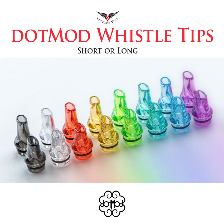  dotmod Whistle Tips • 510 (Long: 17.5mm/Short: 14.5mm) 